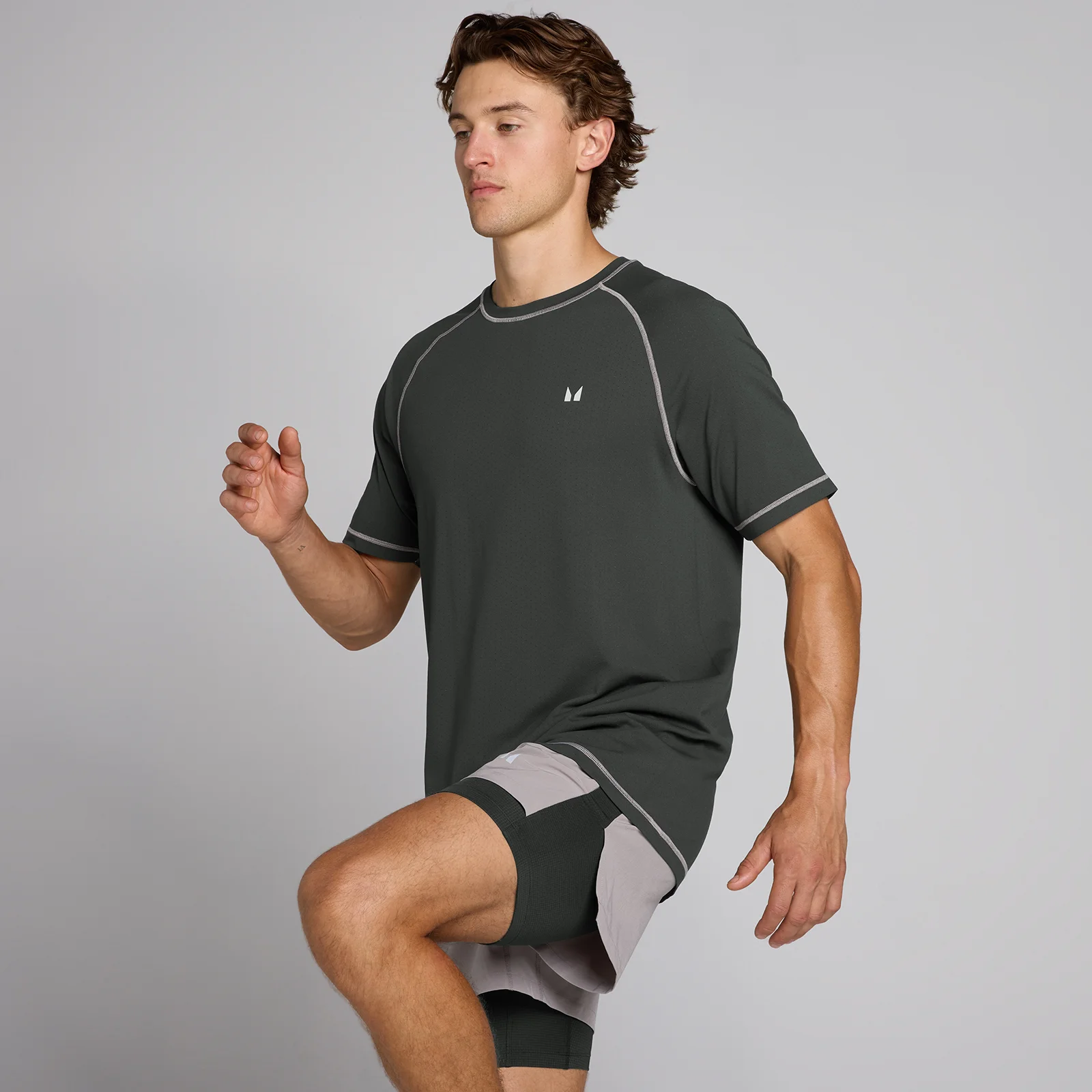 Мужская футболка MP Velocity Ultra Seamless - выстиранный чёрный - XS Изображение 1