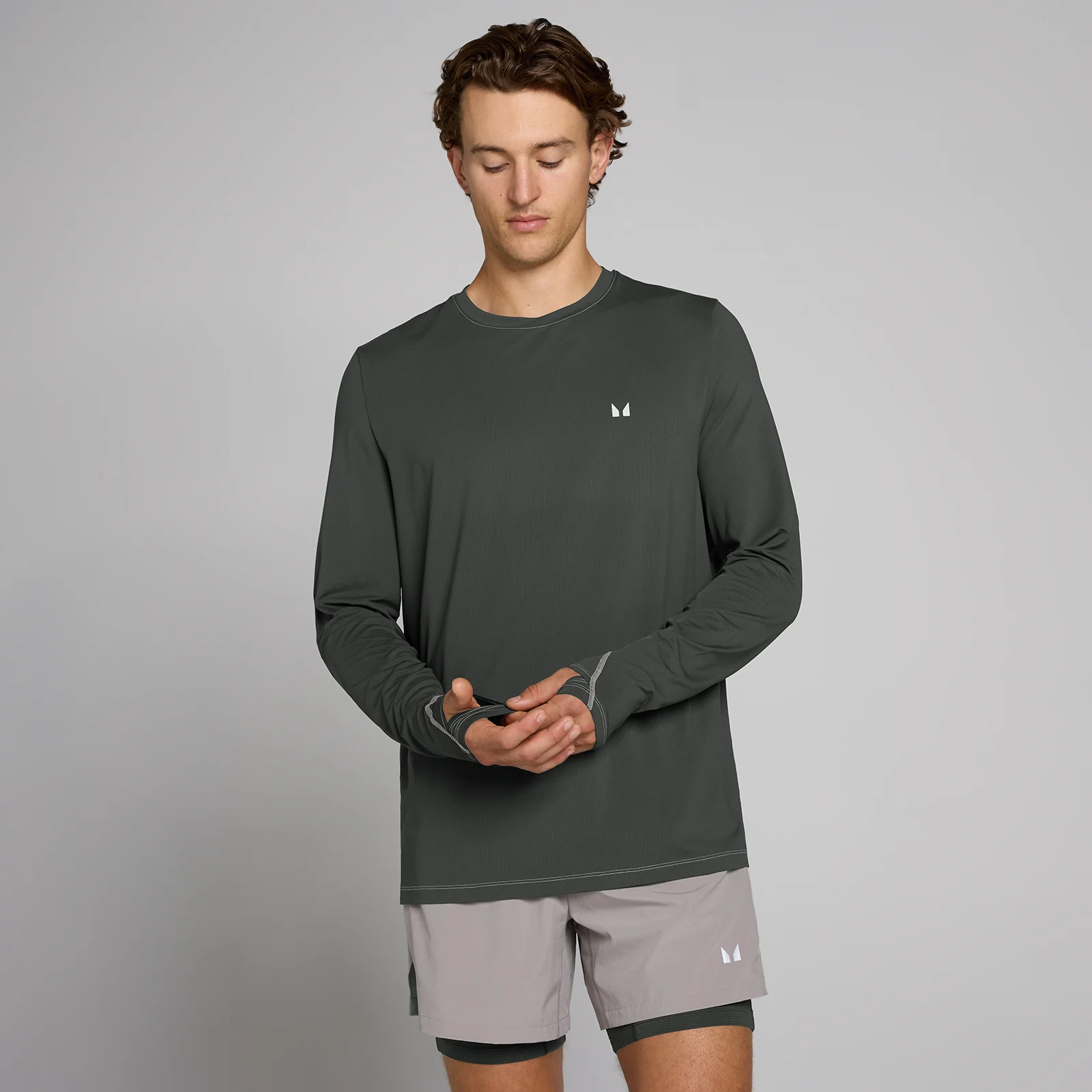 Мужской лонгслив MP Velocity Ultra - Выстиранный Чёрный - XS Изображение 1