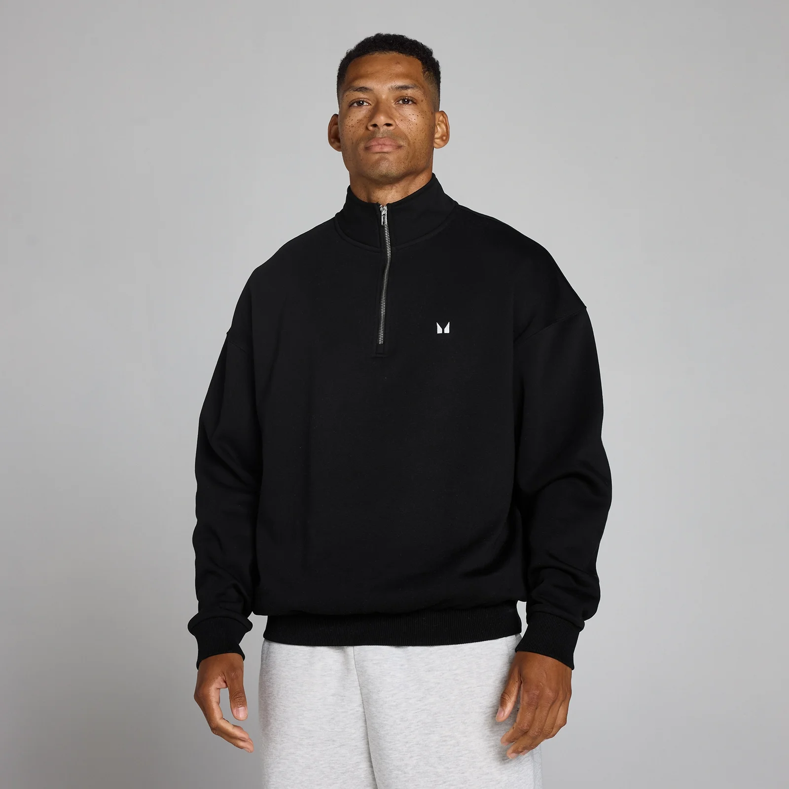 MP Men's Rest Day Oversized 1/4 Zip - Black - M Изображение 1