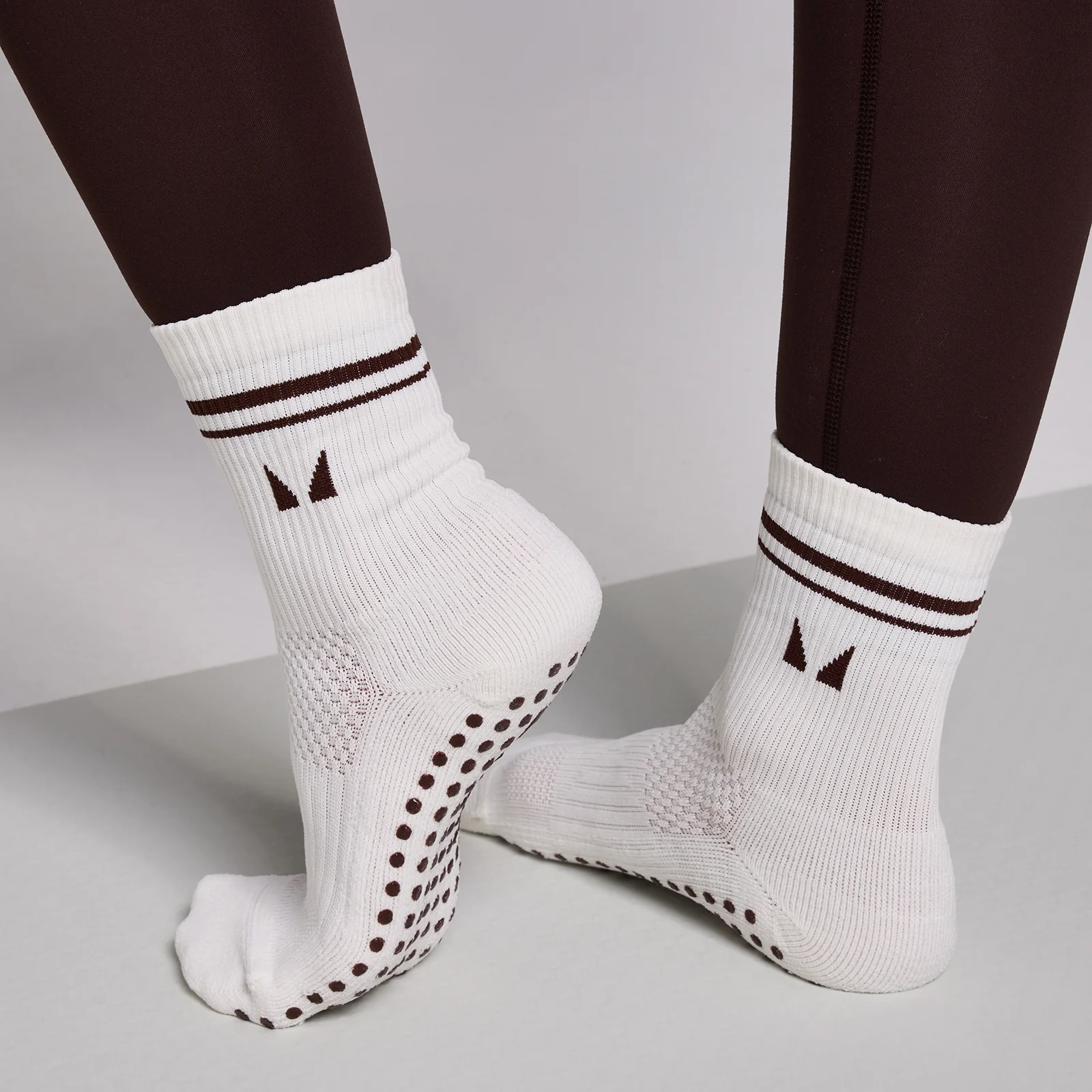 MP Pilates Socks (2 pack) - Cocoa/Pearl - UK 2-5 Изображение 1