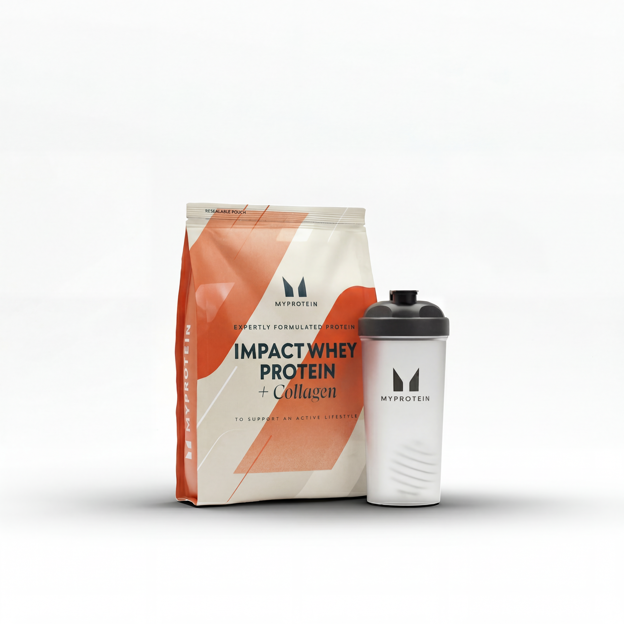 Набор протеиновых коктейлей Impact Protein - 30servings - Shaker - Chocolate (+Collagen) Изображение 1