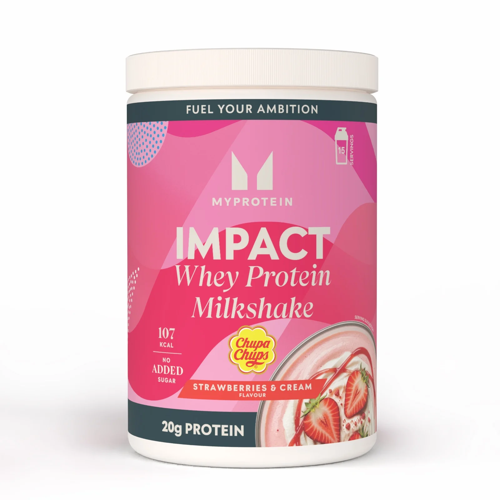Сывороточный протеин (Impact Whey Protein) - 435G - 15servings - Chupa Chups® Strawberries & Cream (Milkshake) Изображение 1