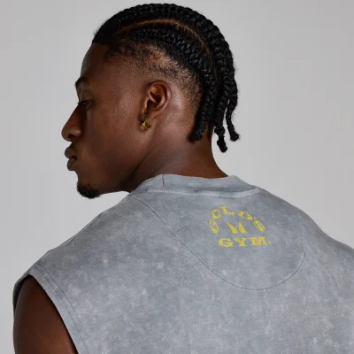 MP X Gold's Men's Washed Graphic Oversized Tank - Steel Blue - XL Изображение 6
