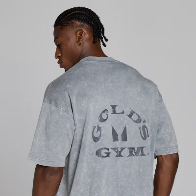 MP X Gold's Men's Washed Graphic Oversized T-Shirt - Steel Blue - XS Изображение 6