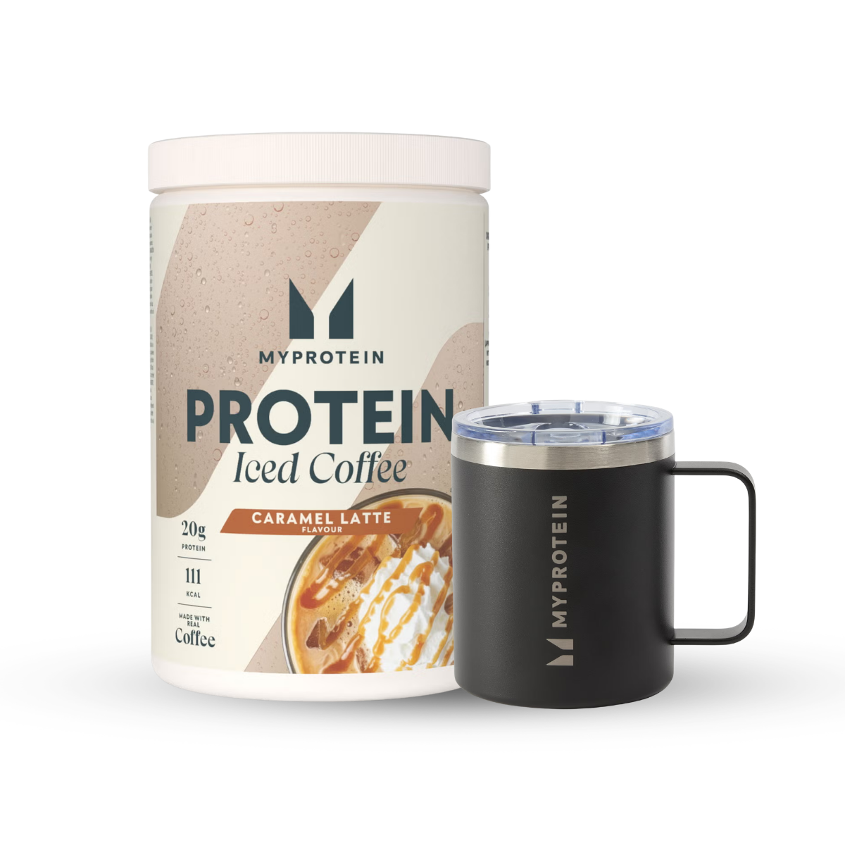 Набор протеинового холодного кофе - 20servings - Black Coffee Cup - Iced Caramel Latte Изображение 1