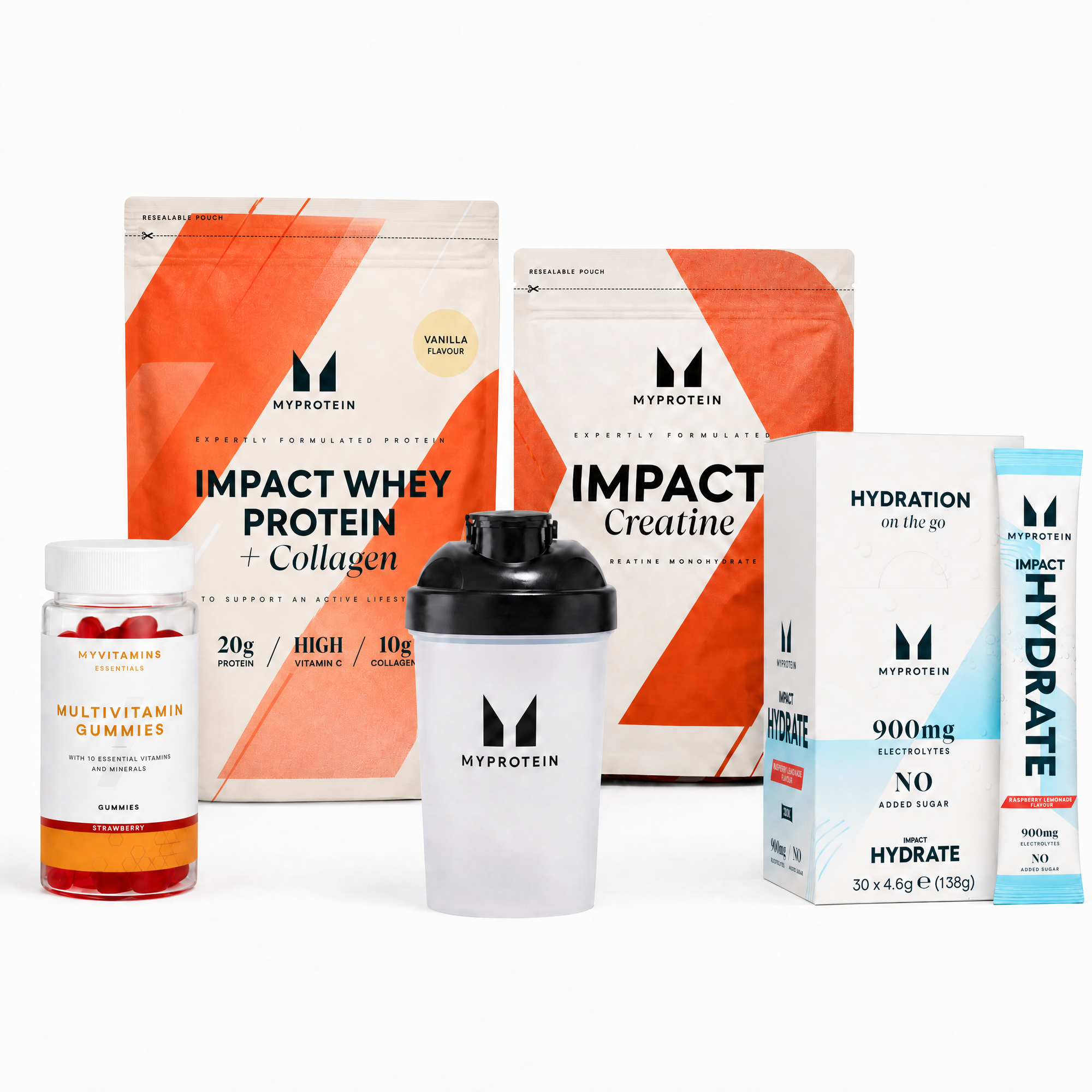 Impact Week Protein Bundle - Raspberry Lemonade - 30servings - Vanilla Изображение 1