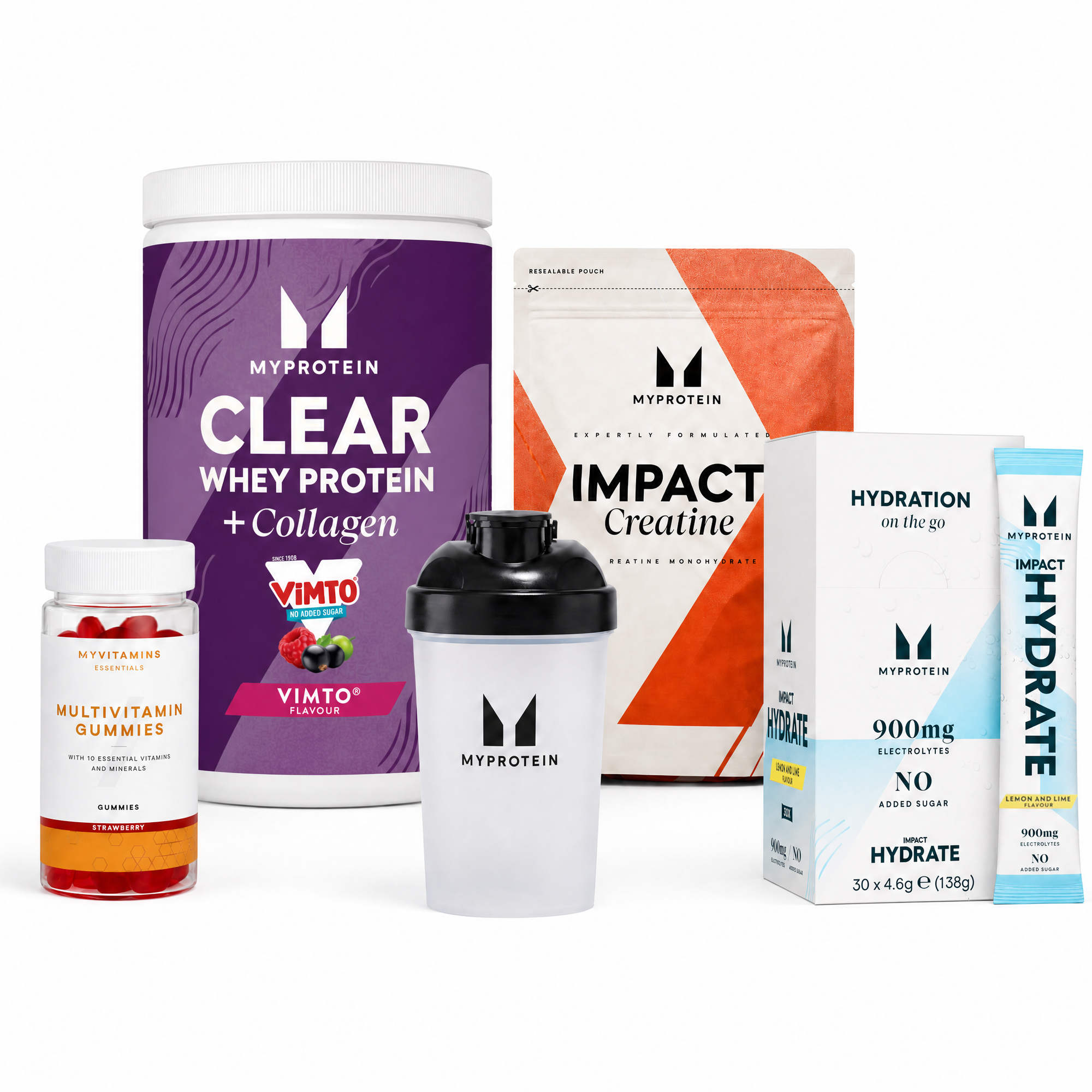 Impact Week Clear Protein Bundle - Lemon & Lime - 20servings - Vimto Original Изображение 1